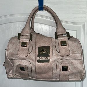 Large pink & rose gold Guess doctor bag.
